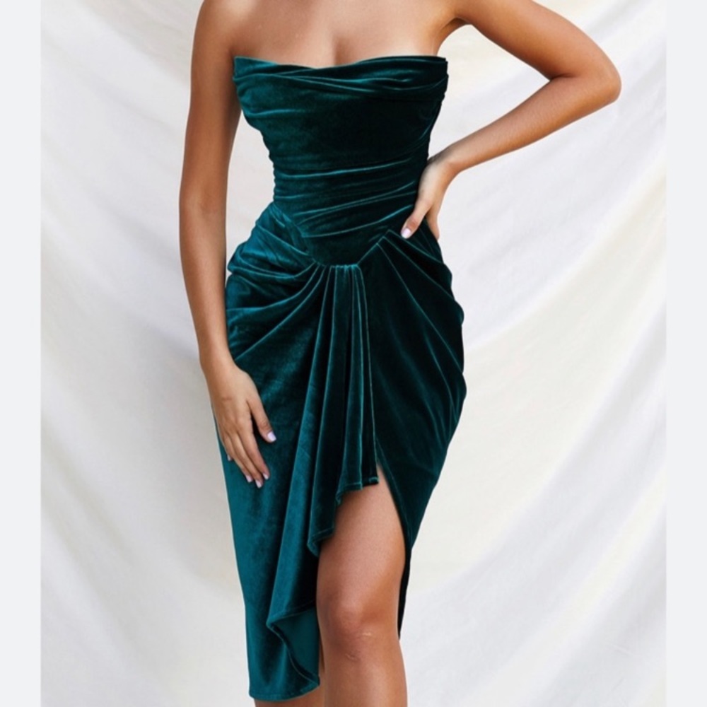 House of CB Lysette strapless corset dress